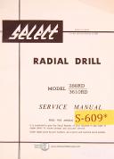 Select Machine Tool-Select 288RD 3610RD, Radial Drill Operations and Parts Manual-288RD-3610RD-01